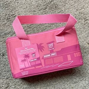 TIK TOK VIRAL Trader Joe's PINK Mini Insulated Bag
